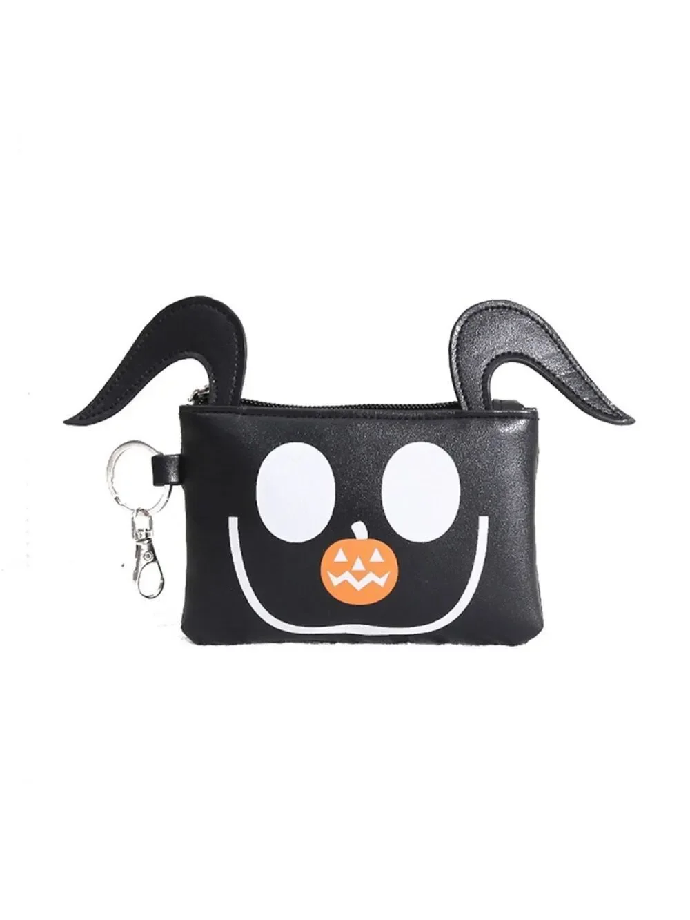 Night before Christmas Novelty Black  Coin Purse Keychain with Zero’s